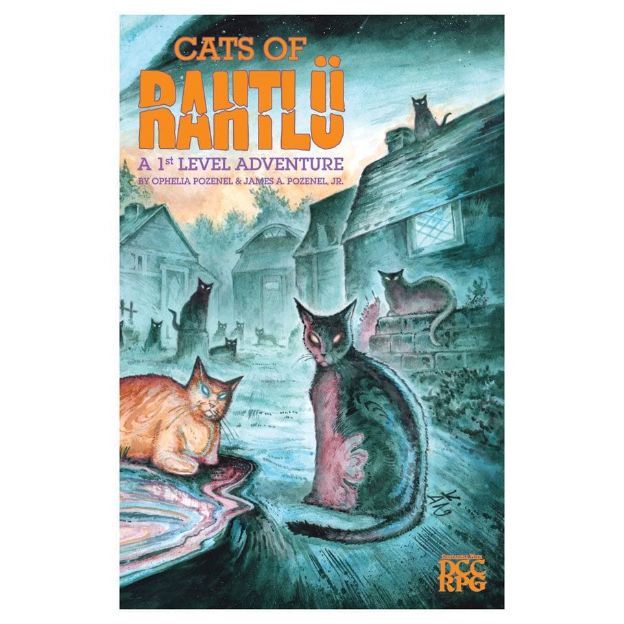 Horse Shark Games Books > RPG Dungeon Crawl Classics: Adventure: Cats of Rahtlü 9781647641023 HSG007