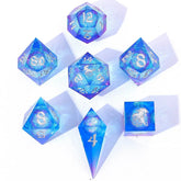 Hymgho Premium Dice Dice > Other Dice Captured Magic Liquid Core Hand Sanded Sharp Edge Resin - Fae Storm BRR045 BRR045