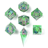 Hymgho Premium Dice Dice > Other Dice Captured Magic Sharp Edged Liquid Core Dice Set - Dream Wing BRR085 BRR085
