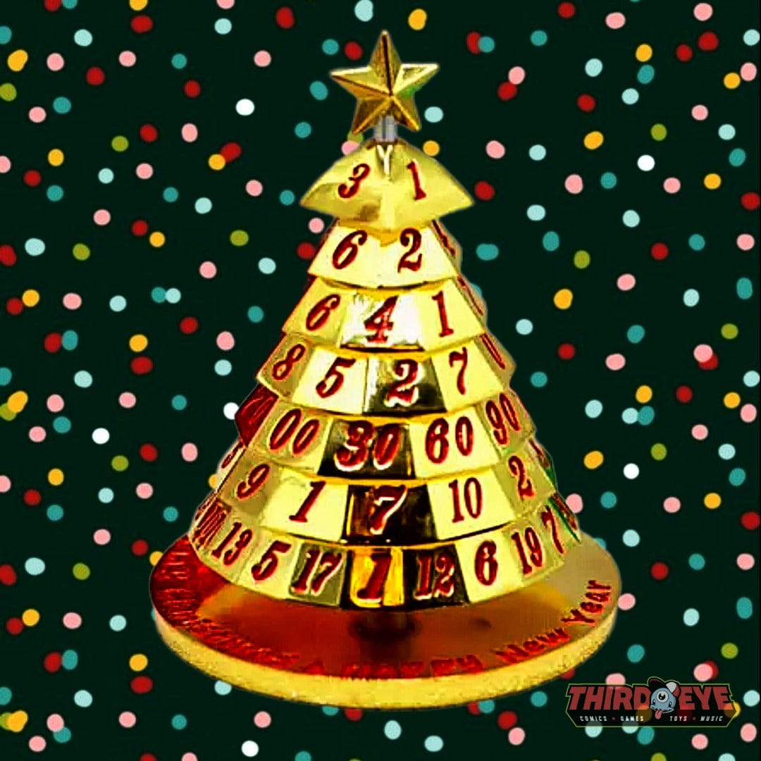 Hymgho Premium Dice Dice > Other Dice Metal Christmas Tree Dice - Gold HY00139 HY00139