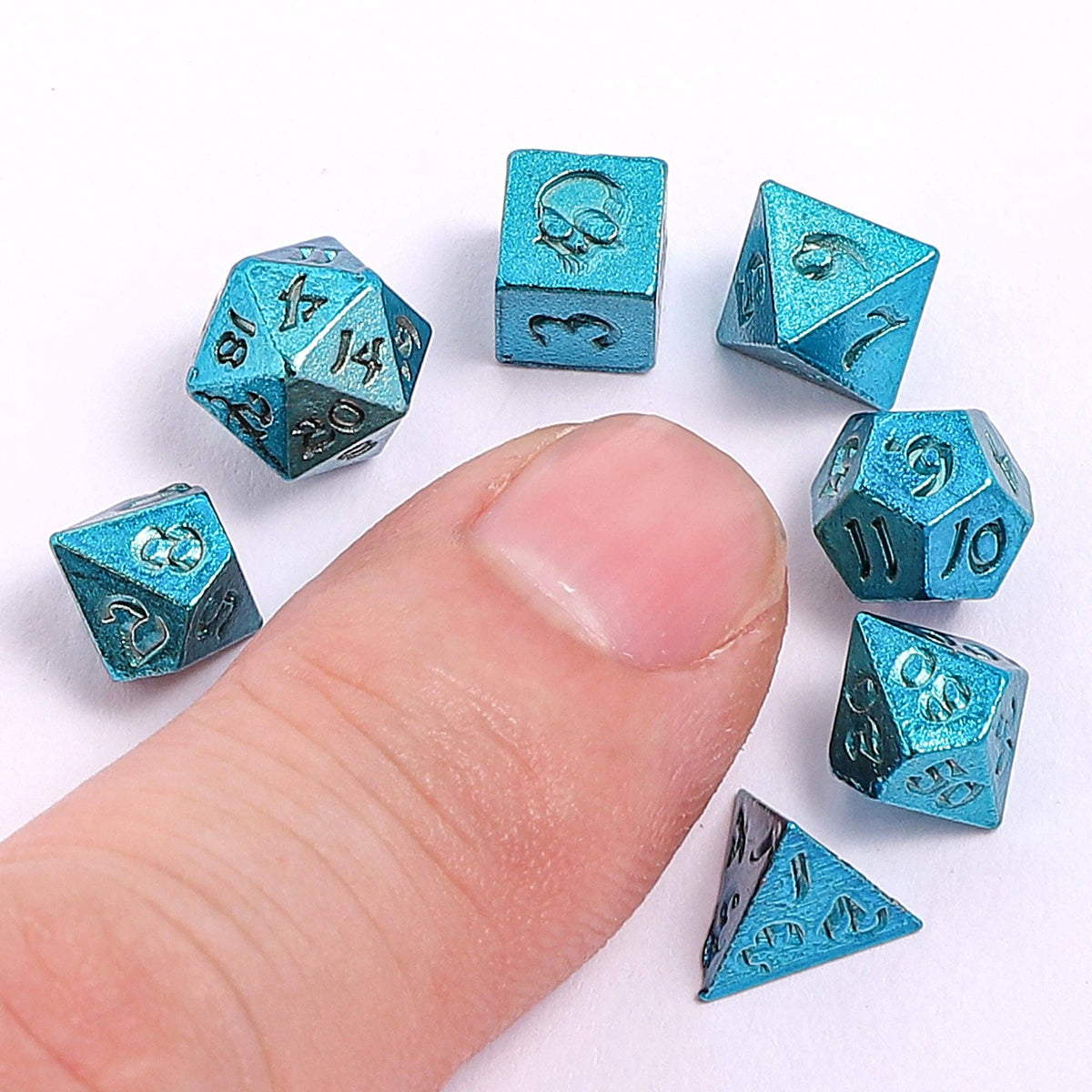 Hymgho Premium Dice Dice > Other Dice Unseelie Mini RPG Dice set - Blue HY00525 HY00525