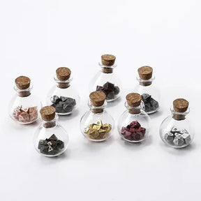 Hymgho Premium Dice Dice > Other Dice Unseelie Tiny Dice Set in Potion Bottle - Rose Gold HY00406 HY00406