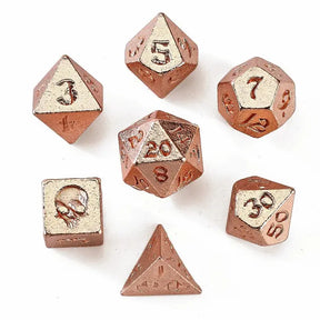 Hymgho Premium Dice Dice > Other Dice Unseelie Tiny Dice Set in Potion Bottle - Rose Gold HY00406 HY00406