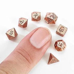 Hymgho Premium Dice Dice > Other Dice Unseelie Tiny Dice Set in Potion Bottle - Rose Gold HY00406 HY00406