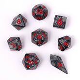 Hymgho Premium Dice Dice > Other Dice Wyrmforged Rollers - Rounded Edge 8 Piece Polyhedral Dice set - Iron Golem HY02003 HY02003