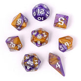 Hymgho Premium Dice Dice > Other Dice Wyrmforged Rollers - Rounded Edge 8 Piece Polyhedral Dice set - Magister Robes HY02014 HY02014