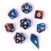 Hymgho Premium Dice Dice > Other Dice Wyrmforged Rollers - Rounded Edge 8 Piece Polyhedral Dice set - Mystic Nebula HY02009 HY02009