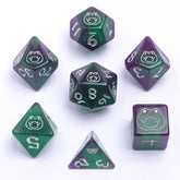 Hymgho Premium Dice Dice > Other Dice Wyrmforged Rollers - Rounded Plastic - Bog Frog Silver HY00326 HY00326
