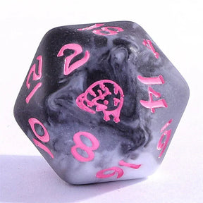 Hymgho Premium Dice Dice Wyrmforged Rollers Round Edge Resin Rpg Dice Set - Opossum - Grey HY00572 HY00572