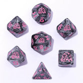 Hymgho Premium Dice Dice Wyrmforged Rollers Round Edge Resin Rpg Dice Set - Opossum - Grey HY00572 HY00572