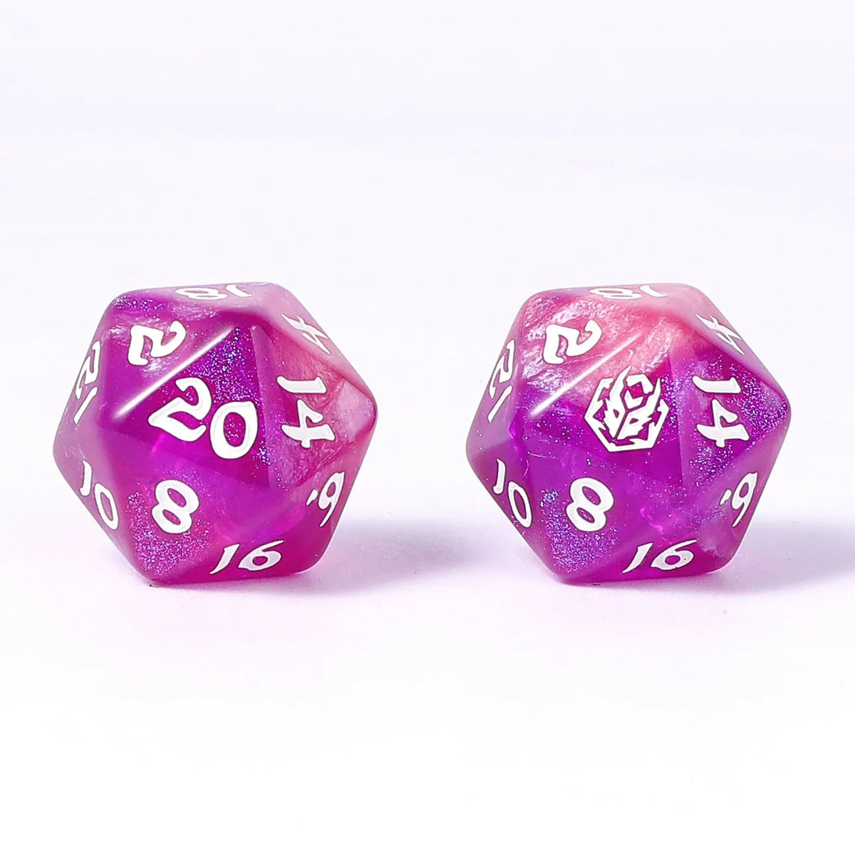Hymgho Premium Dice Dice Wyrmforged Rollers - Rounded Edge 8 Piece Polyhedral Dice Set - Witchs Brew HY02024 HY02024