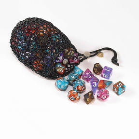 Hymgho Premium Dice Game Supplies > Dice Storage Hero's Chainmail Dice Bag - Black HY00340 HY00340