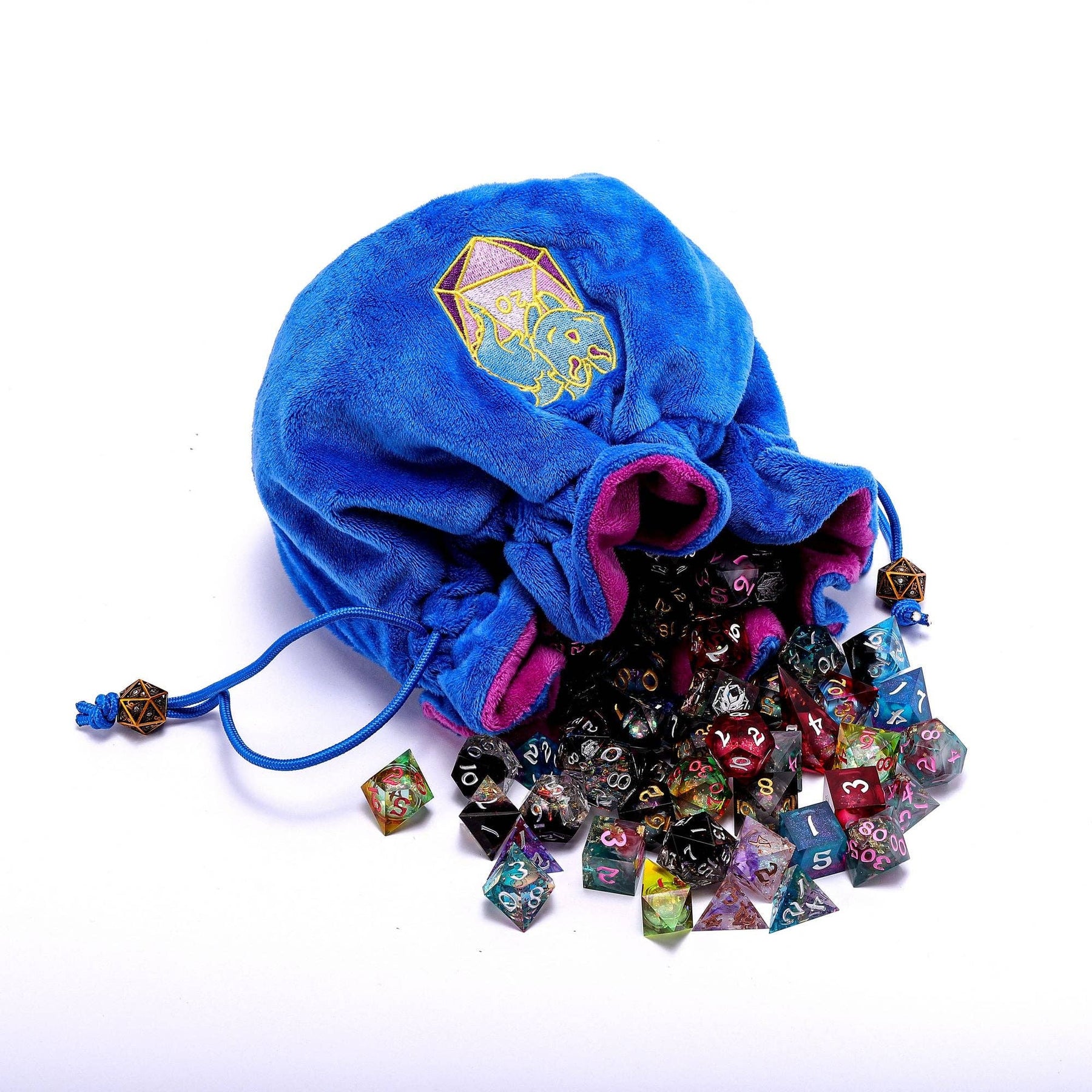 Hymgho Premium Dice Game Supplies > Dice Storage Whimsy Wyrm's Treasure Trove Dice Bag HY00247 HY00247