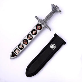 Hymgho Premium Dice Game Supplies > Dice Towers/Trays/Cups Rose Dagger Resin Dice Case - Silver HY00567 HY00567