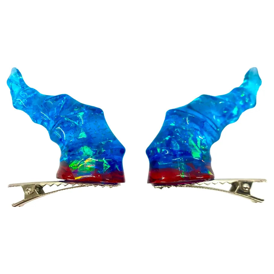 Hymgho Premium Gaming Accessories Draconic Adornments Hair Clips: Blue 0658215205767 HYO0602