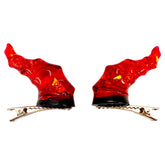 Hymgho Premium Gaming Accessories Draconic Adornments Hair Clips: Red 0658215205750 HYO0601