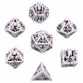 Hymgho Premium Gaming Dice Lllithids Mind Cage Dice: Blood Spatter HY00519 HYO0519