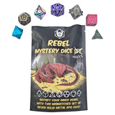 Hymgho Premium Gaming Dice > Other Dice 7-Set Rebel Mystery Dice Hoard (Non-Matching Solid Metal) HY00210 HYO0210