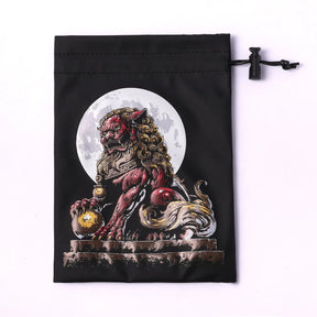 Hymgho Premium Gaming Game Supplies > Dice Storage Fine Arts Dice Bag - Foo Dog HY00546 HY00546