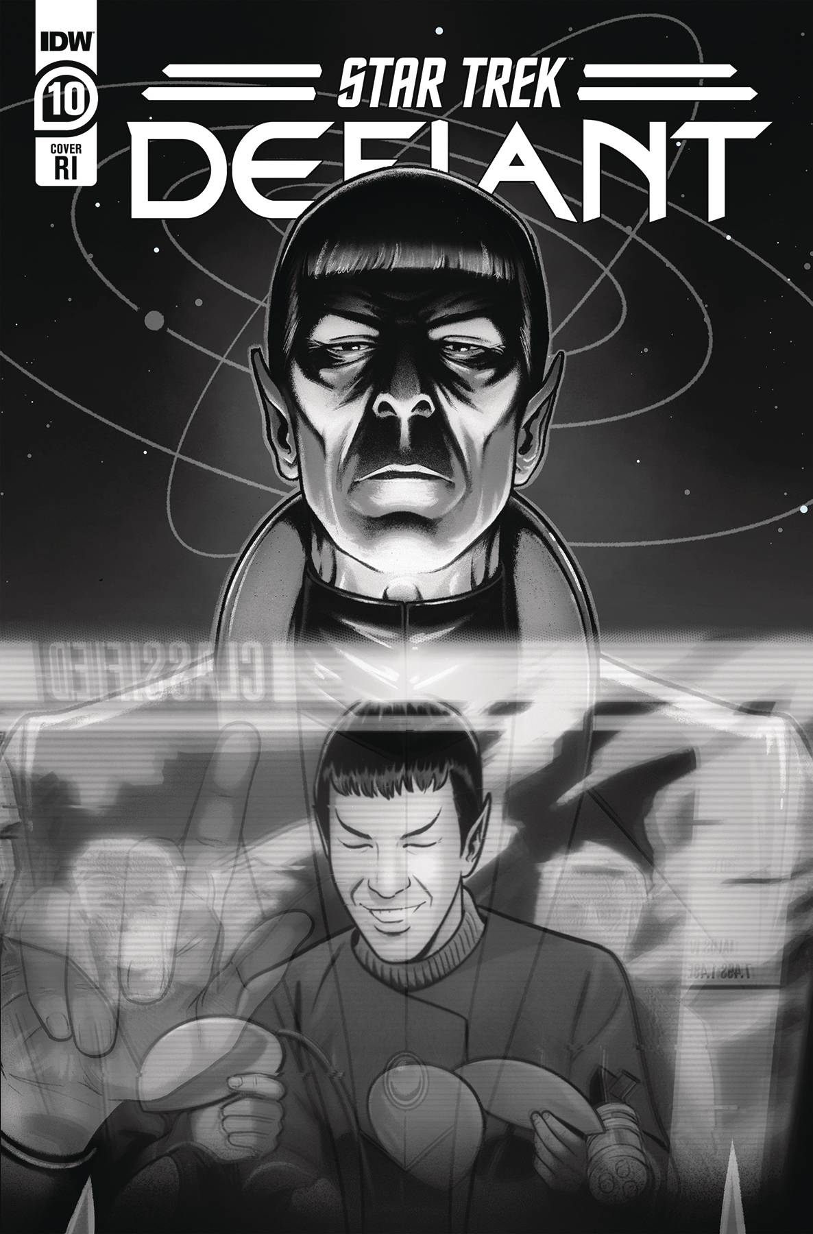 STAR TREK DEFIANT #10 CVR D 1:10 FEEHAN B&W