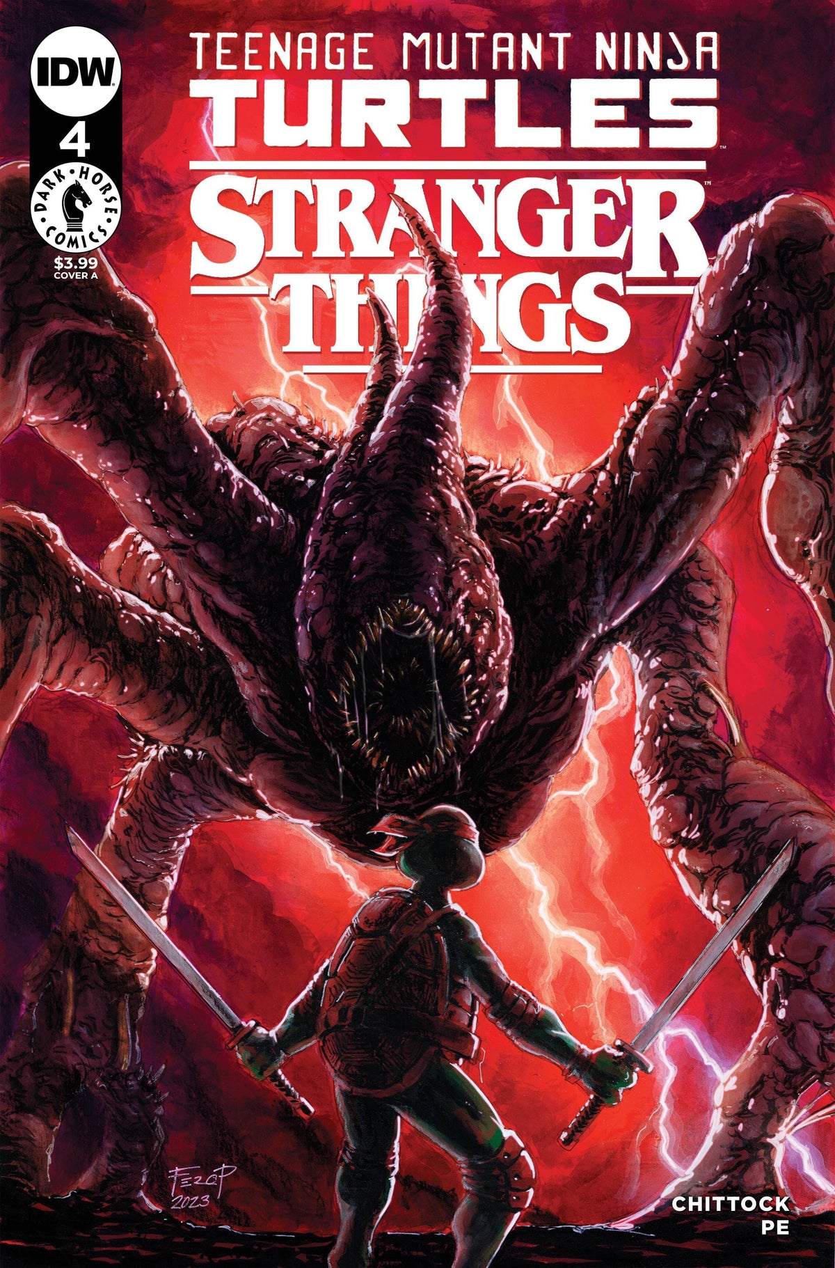 TMNT X STRANGER THINGS #4 CVR A PE