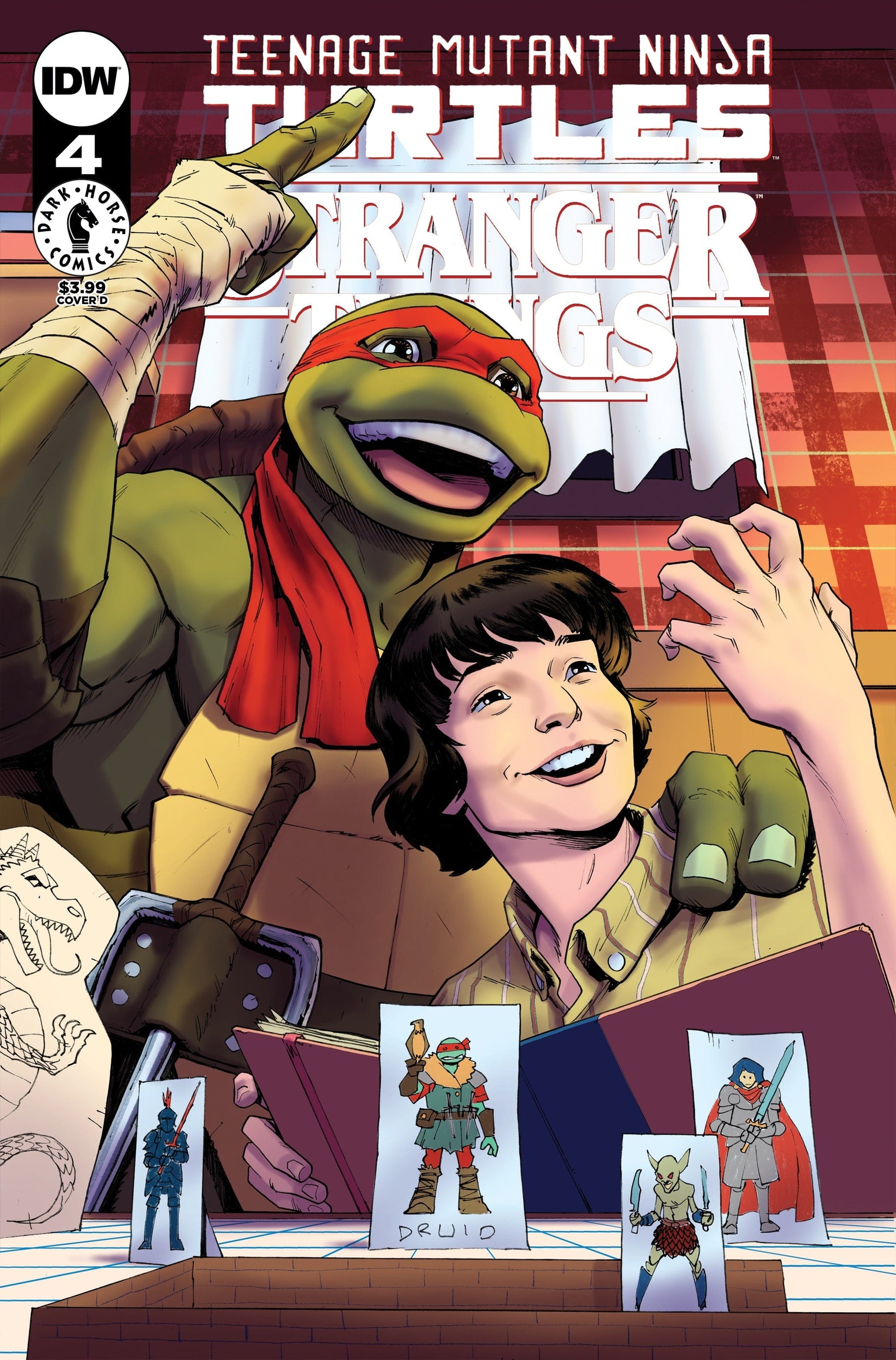 TMNT X STRANGER THINGS #4 CVR D GORHAM