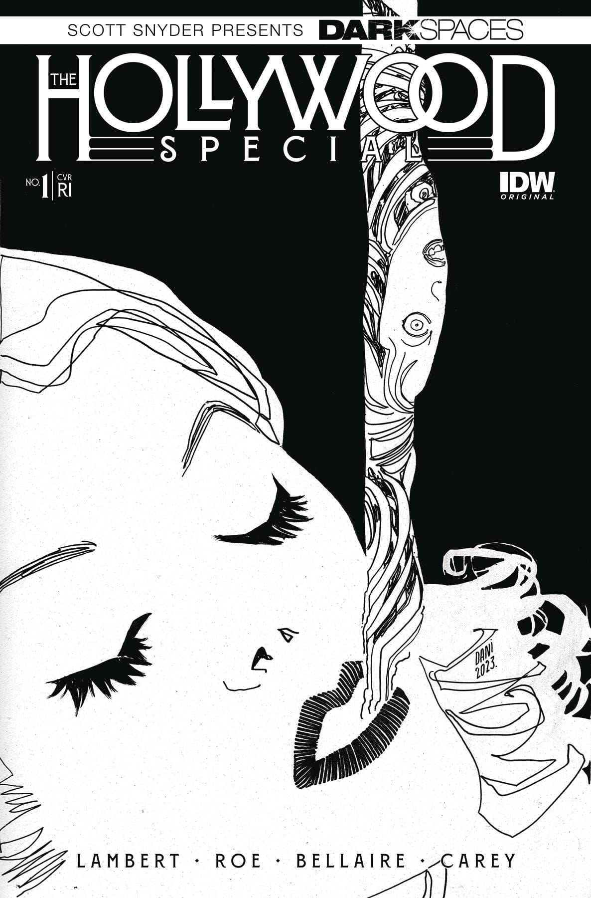 IDW-PRH Comic Books > Incentives DARK SPACES HOLLYWOOD SPECIAL #1 CVR D 1:25 DANI B&W (MR) 82771403192800141 JUN231390