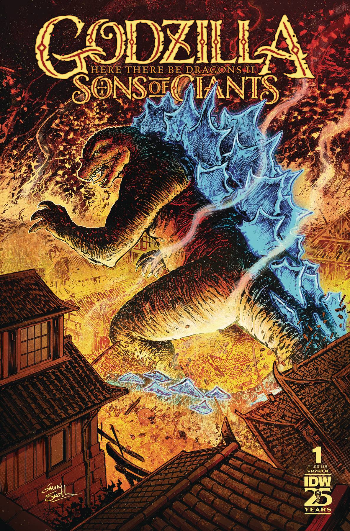 IDW-PRH Comic Books GODZILLA HERE THERE BE DRAGONS II SONS OF GIANTS #1 CVR B SM 82771403284000121 APR241115