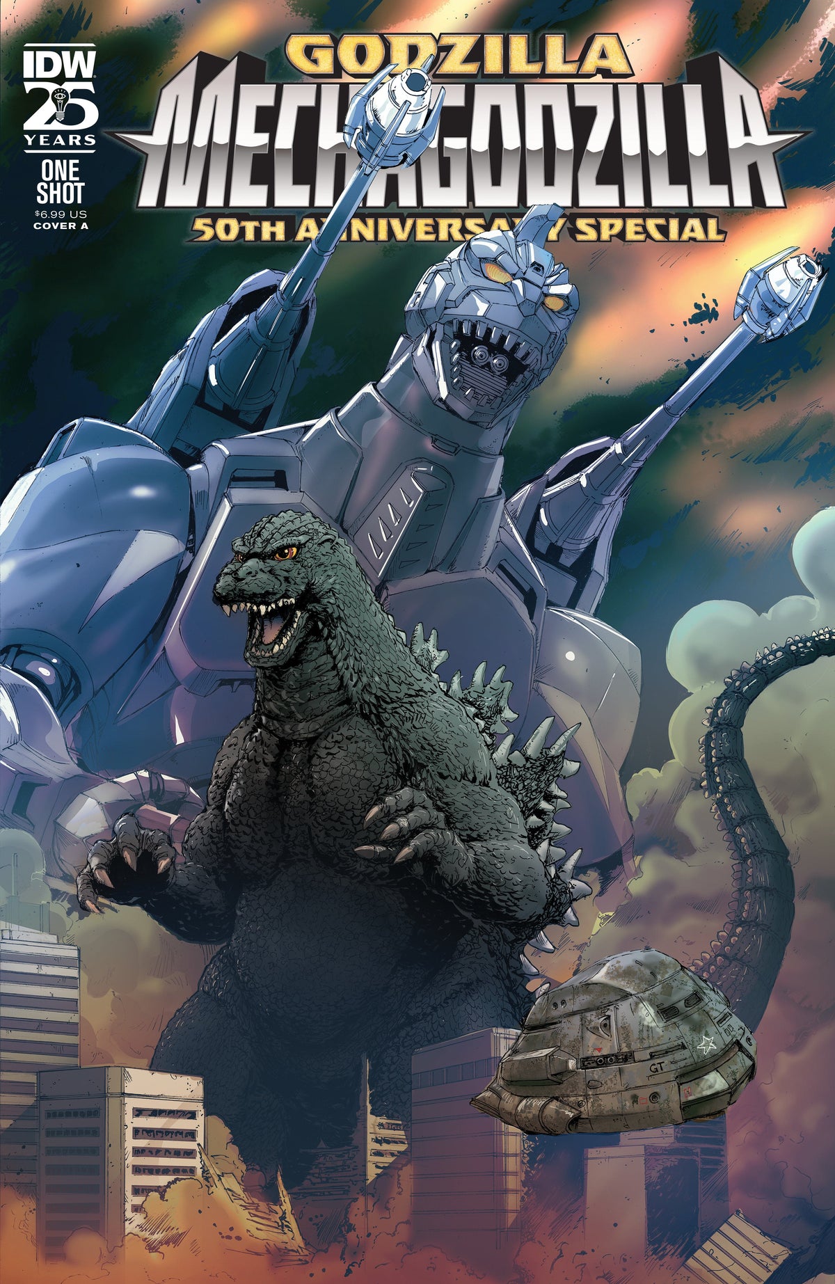 IDW-PRH Comic Books GODZILLA MECHAZILLA 50TH ANNIV #1 CVR A GRIFFITH (MR) 82771403285700111 FEB241031