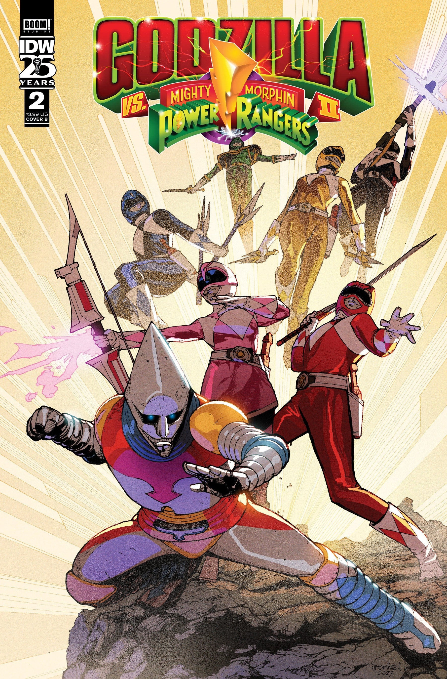 GODZILLA VS MMPR II #2 CVR B SANCHEZ