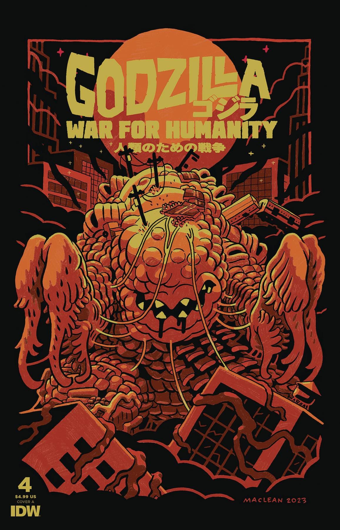 IDW-PRH Comic Books Godzilla War For Humanity #4 Cvr A Maclean 82771403188100411 DEC231108