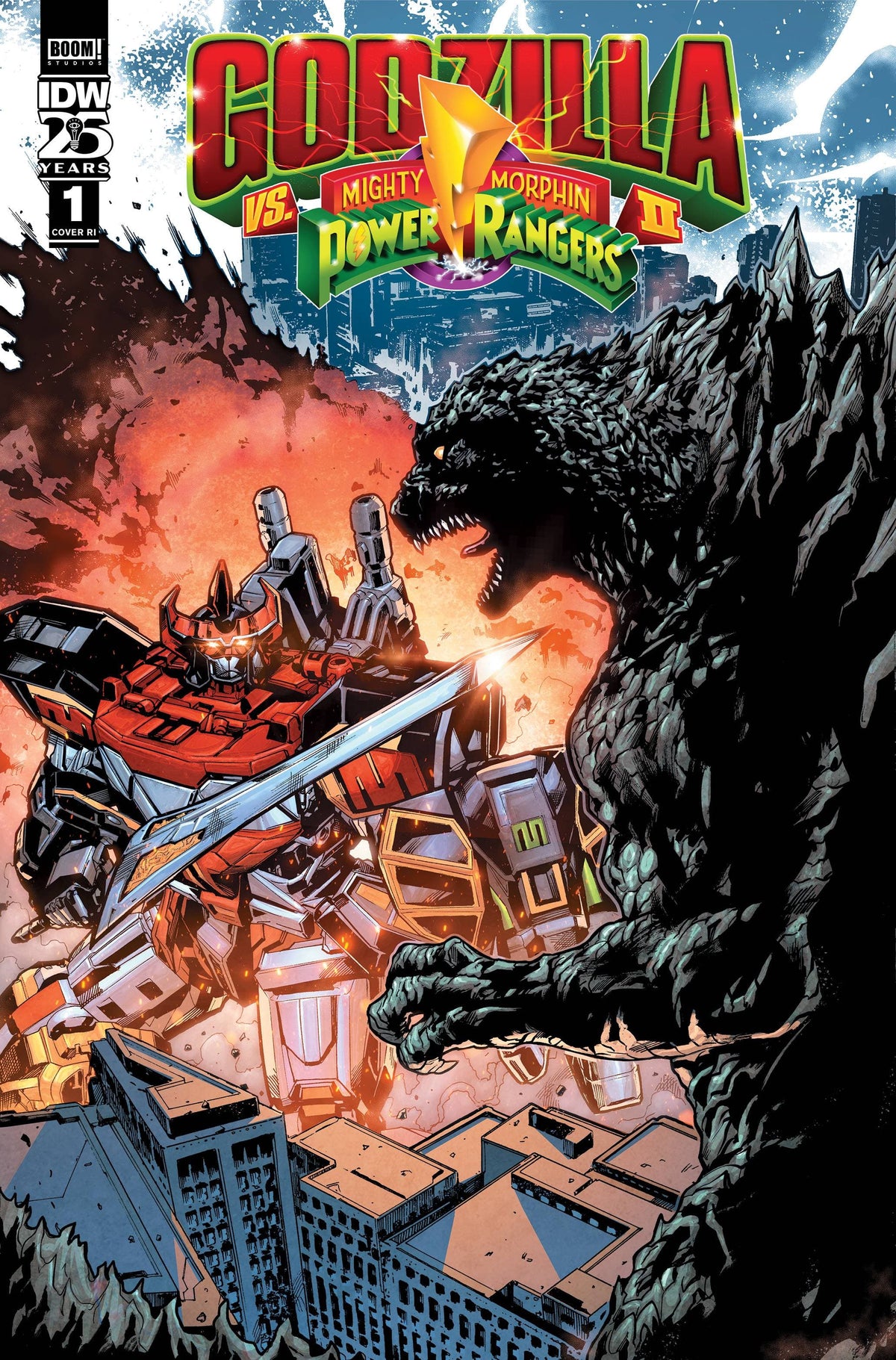 IDW-PRH Comic Books > Incentives GODZILLA VS MMPR II #1 CVR C 1:10 PRASETYA INCV VAR 82771403189800151 JAN241229