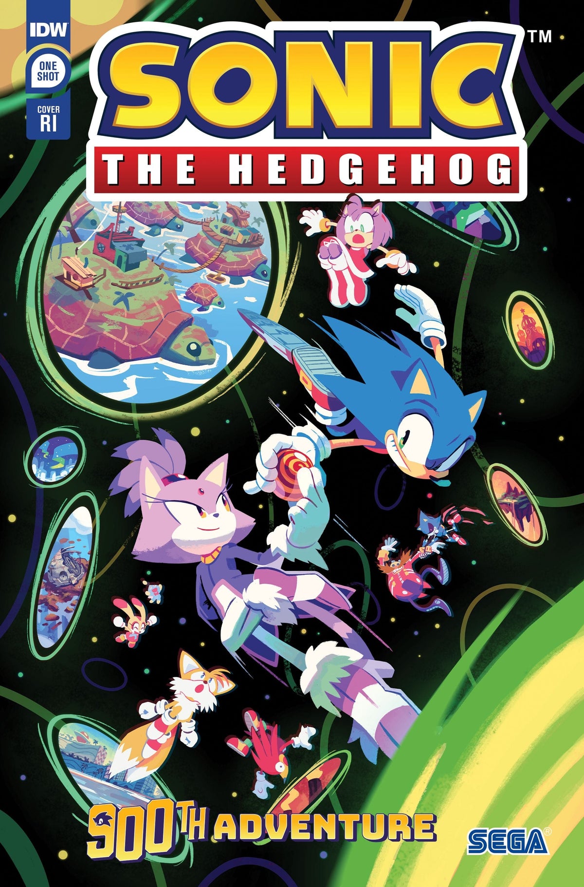 IDW-PRH Comic Books > Incentives SONIC THE HEDGEHOGS 900TH ADVENTURE CVR E 1:10 FOURDRAINE 82771403181290051 JUN231453