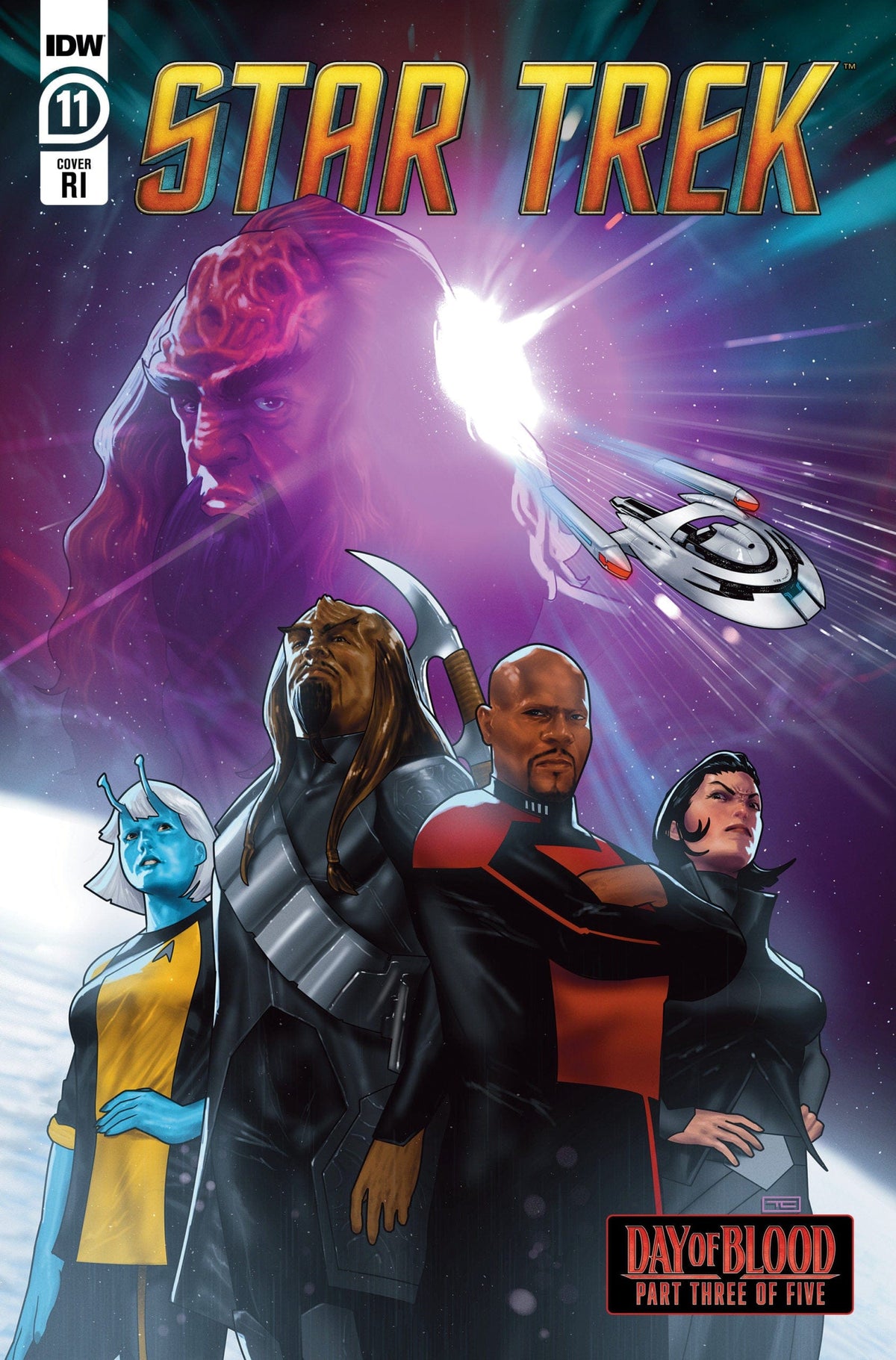 IDW-PRH Comic Books > Incentives STAR TREK #11 CVR F 1:50 CLARKE 82771403084601161 JUN231461