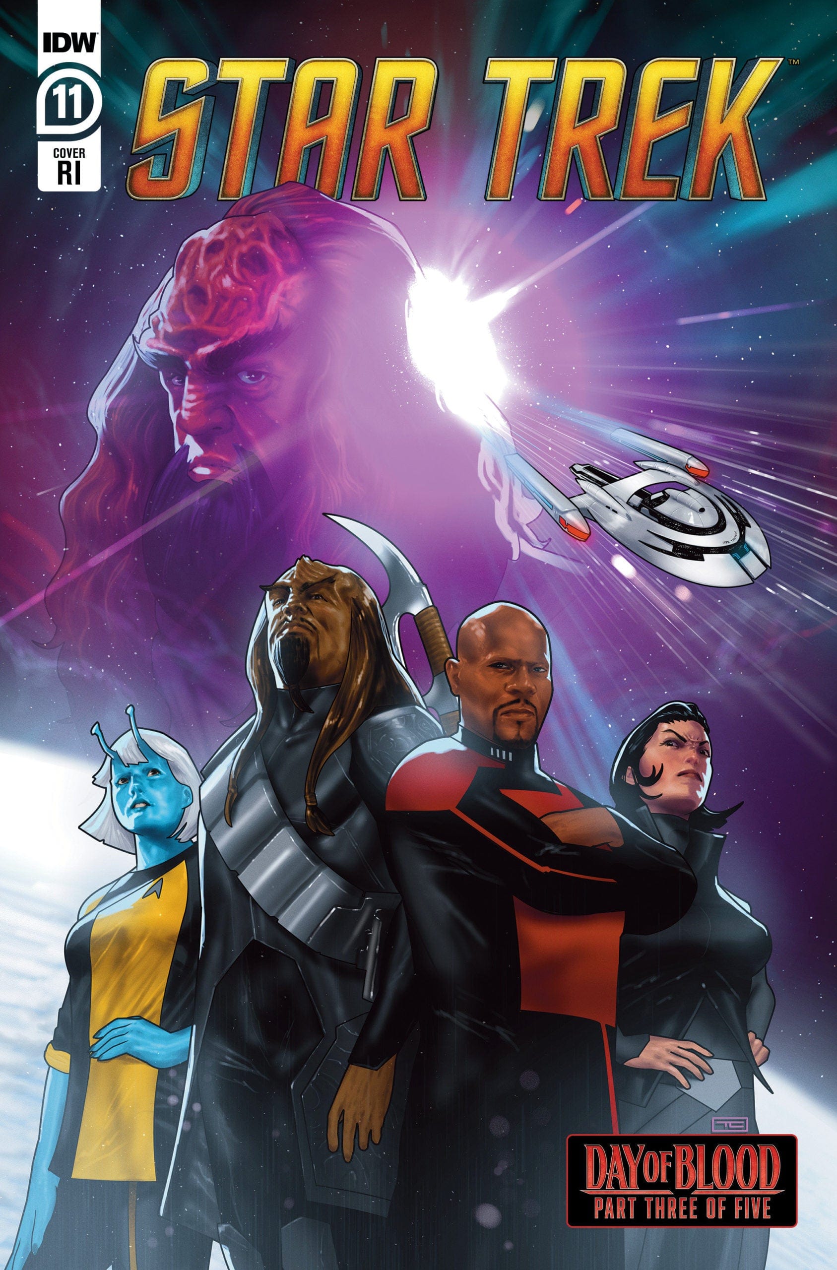 STAR TREK #11 CVR F 1:50 CLARKE