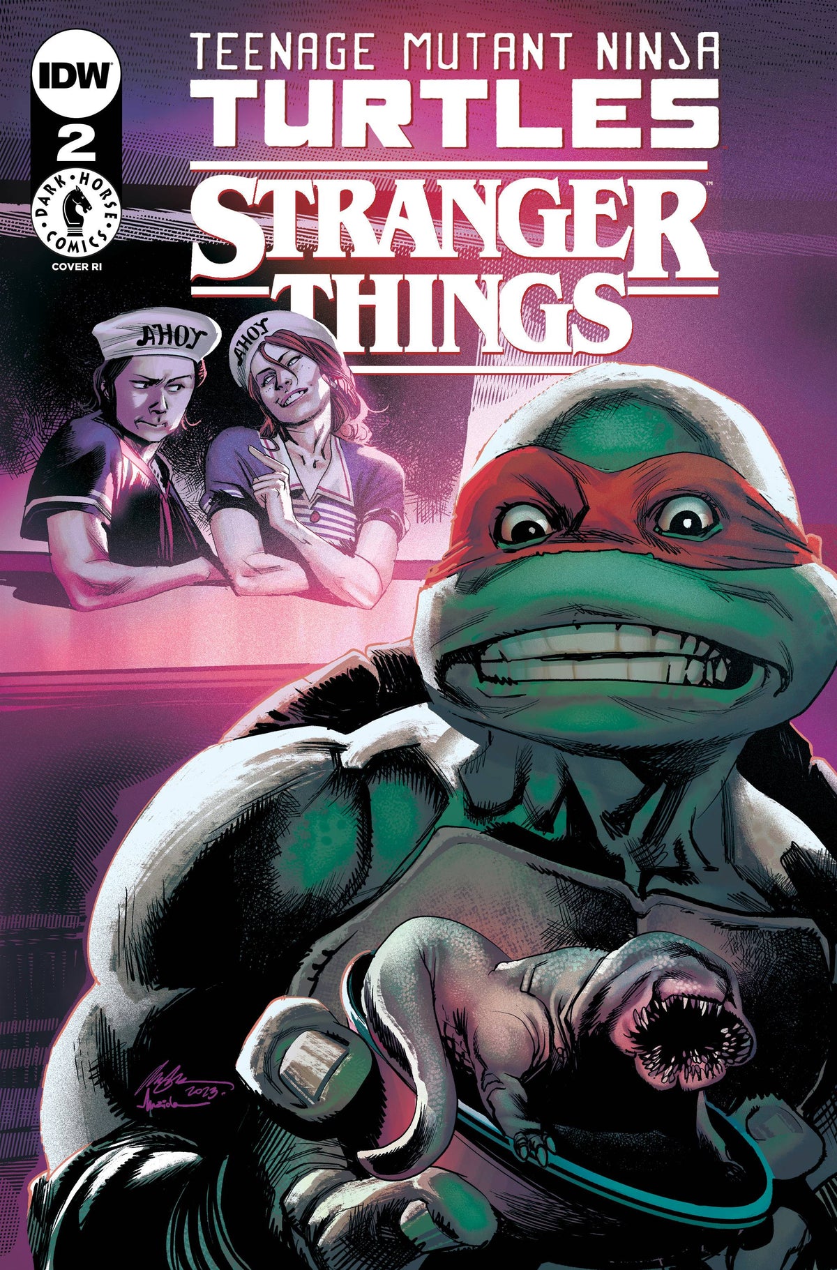 IDW-PRH Comic Books > Incentives TMNT X STRANGER THINGS #2 CVR G 1:100 ALBUQUERQUE 82771403176800271 JUN231498