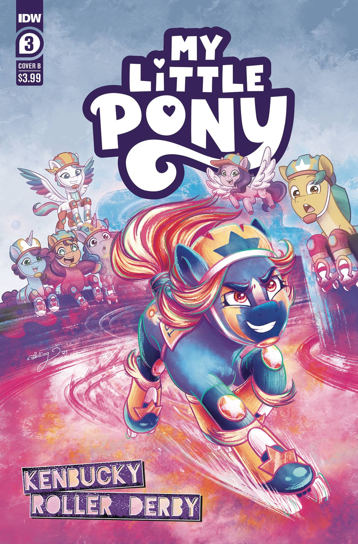 IDW-PRH Comic Books MLP KENBUCKY ROLLER DERBY #3 CVR B STARLING 82771403262800321 FEB241041