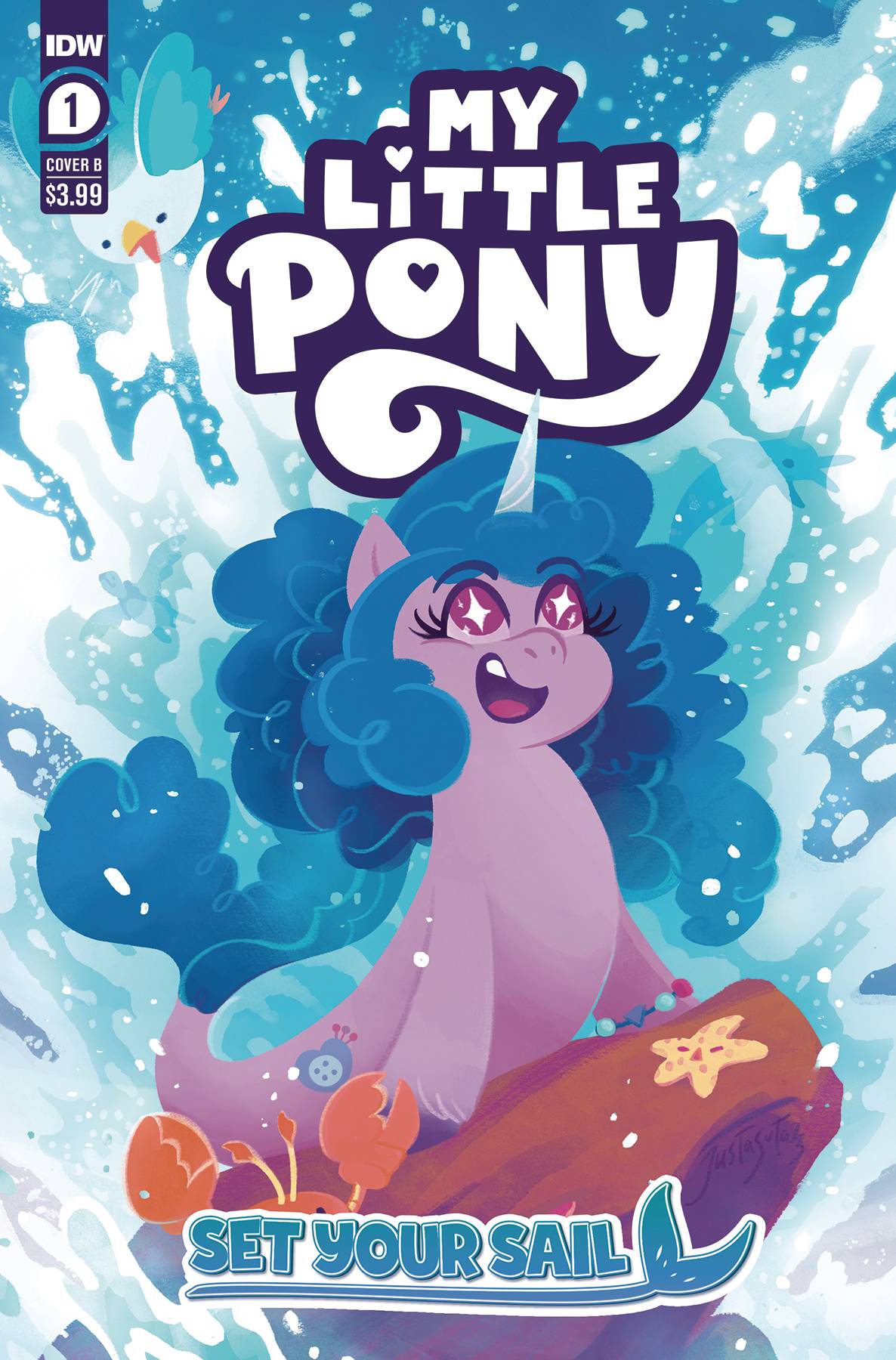 IDW-PRH Comic Books MY LITTLE PONY SET YOUR SAIL #1 CVR B JUSTASUTA 82771403286400121 FEB241043