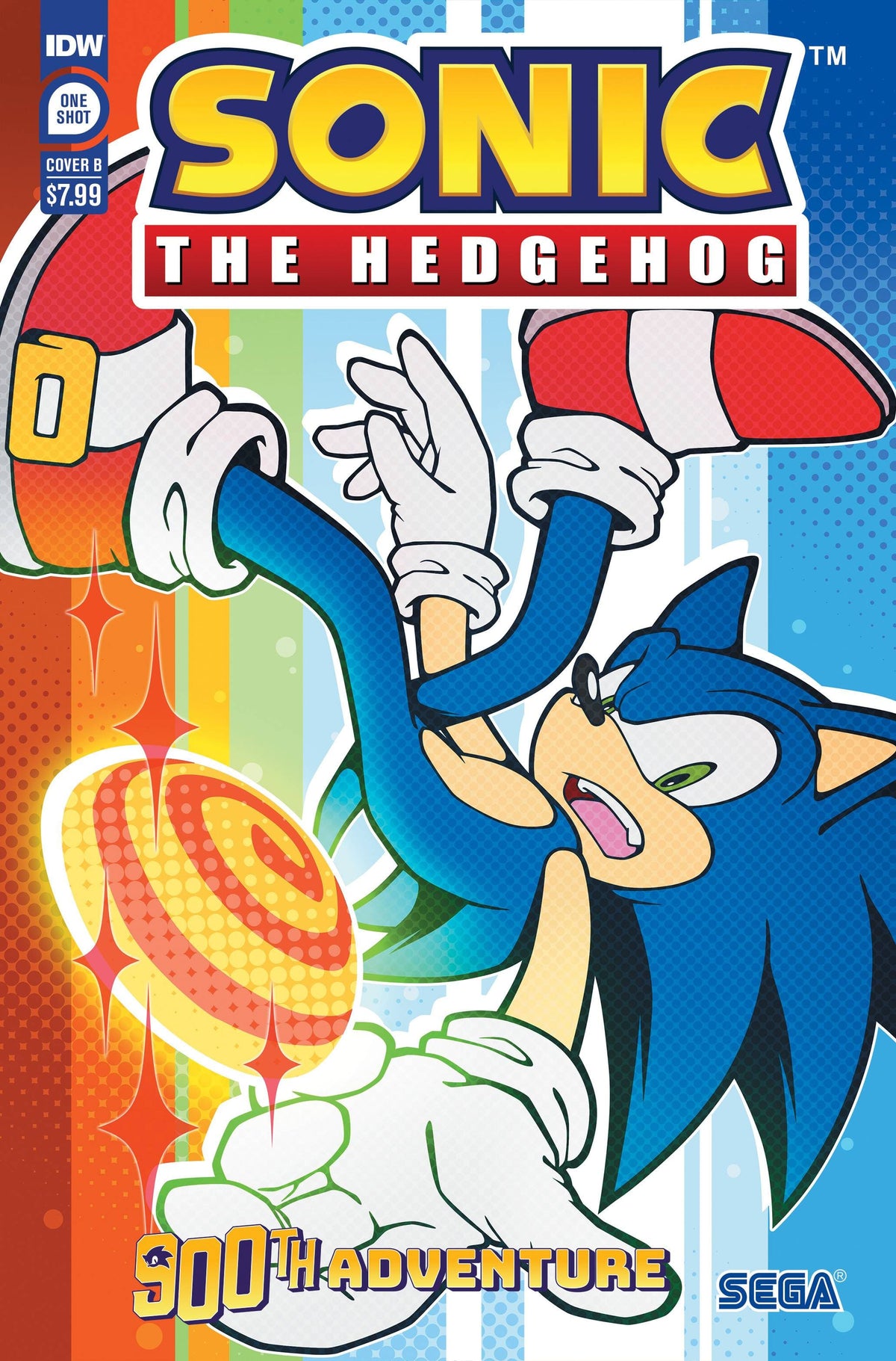 IDW-PRH Comic Books SONIC THE HEDGEHOGS 900TH ADVENTURE CVR B SEGA OF JAPAN 82771403181290021 JUN231450