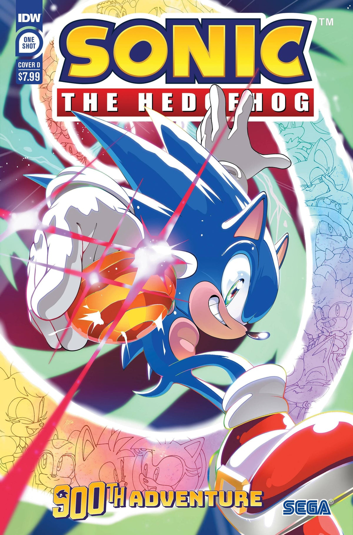 IDW-PRH Comic Books SONIC THE HEDGEHOGS 900TH ADVENTURE CVR D THOMAS 82771403181290041 JUN231452