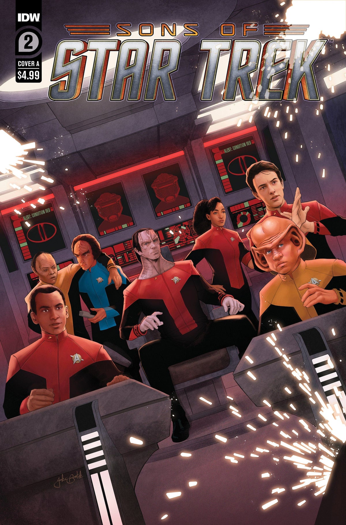 IDW-PRH Comic Books STAR TREK SONS OF STAR TREK #2 CVR A BARTOK 82771403265900211 FEB241057