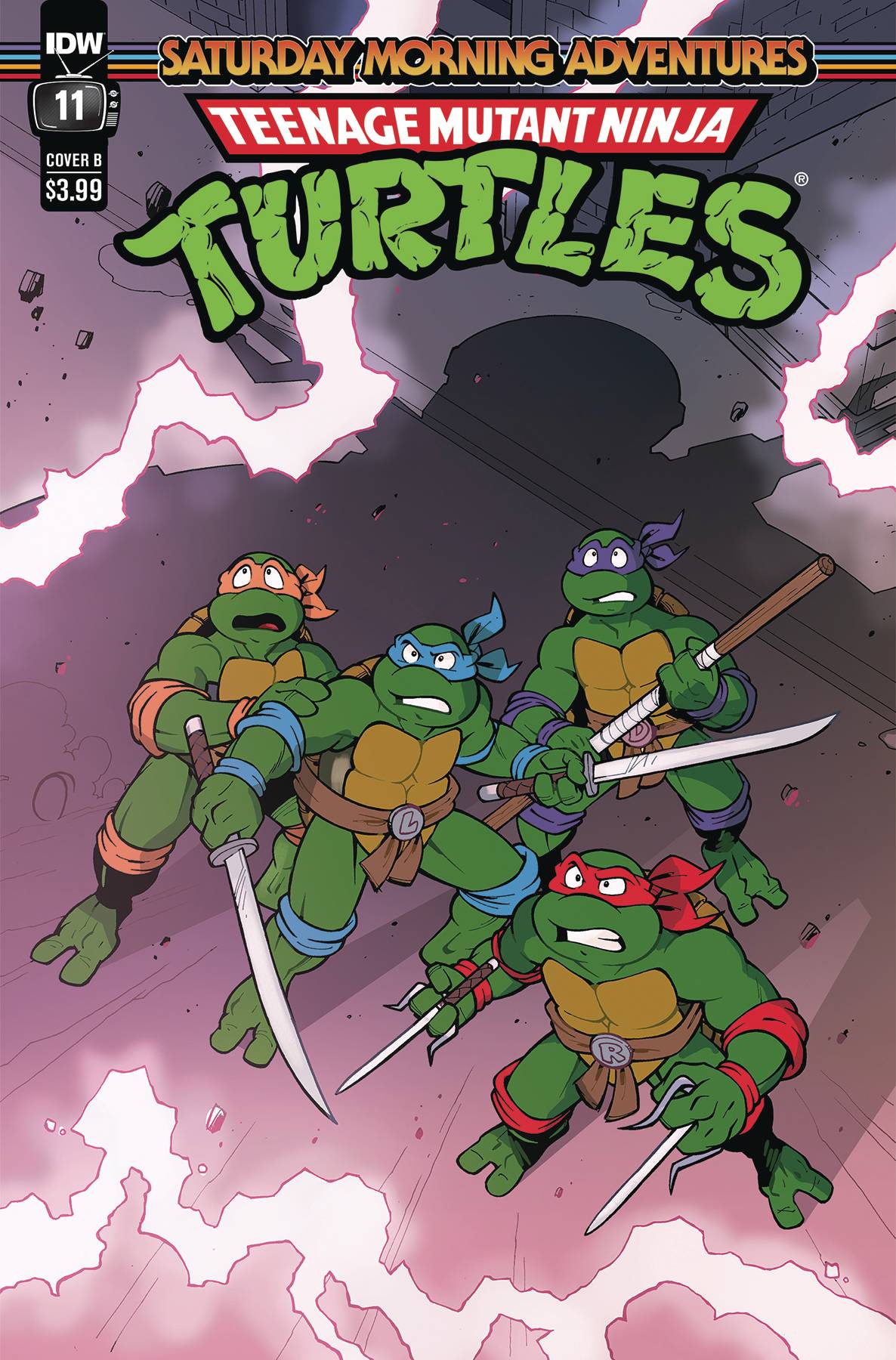 IDW-PRH Comic Books Tmnt Saturday Morning Adv 2023 #11 Cvr B Lawrence 82771403150801121 DEC231066