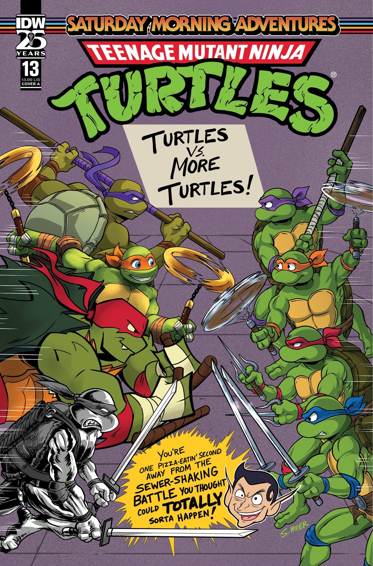 IDW-PRH Comic Books TMNT SATURDAY MORNING ADV 2023 #13 CVR A MYER 82771403150801311 MAR241186