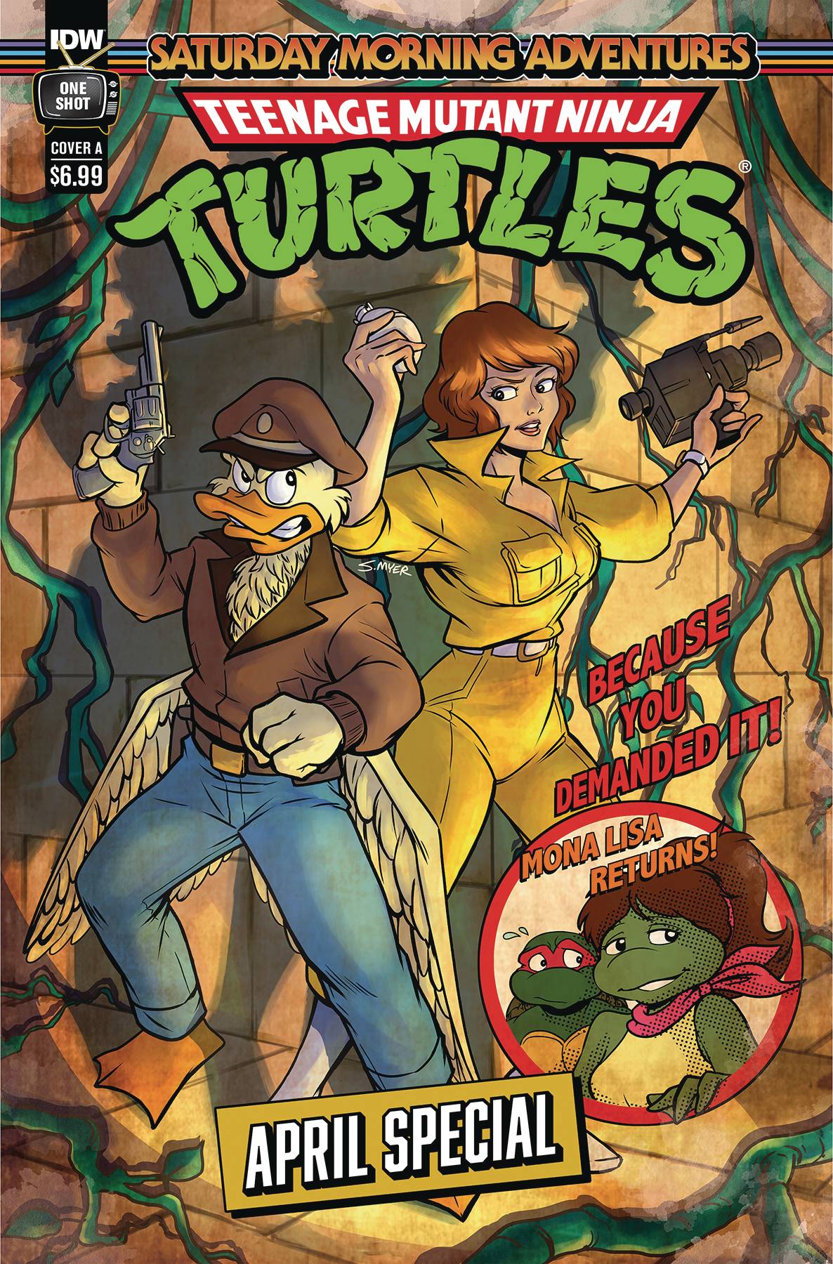 IDW-PRH Comic Books TMNT SATURDAY MORNING ADV APRIL SPECIAL #1 CVR A MYER 82771403282600111 JAN241252