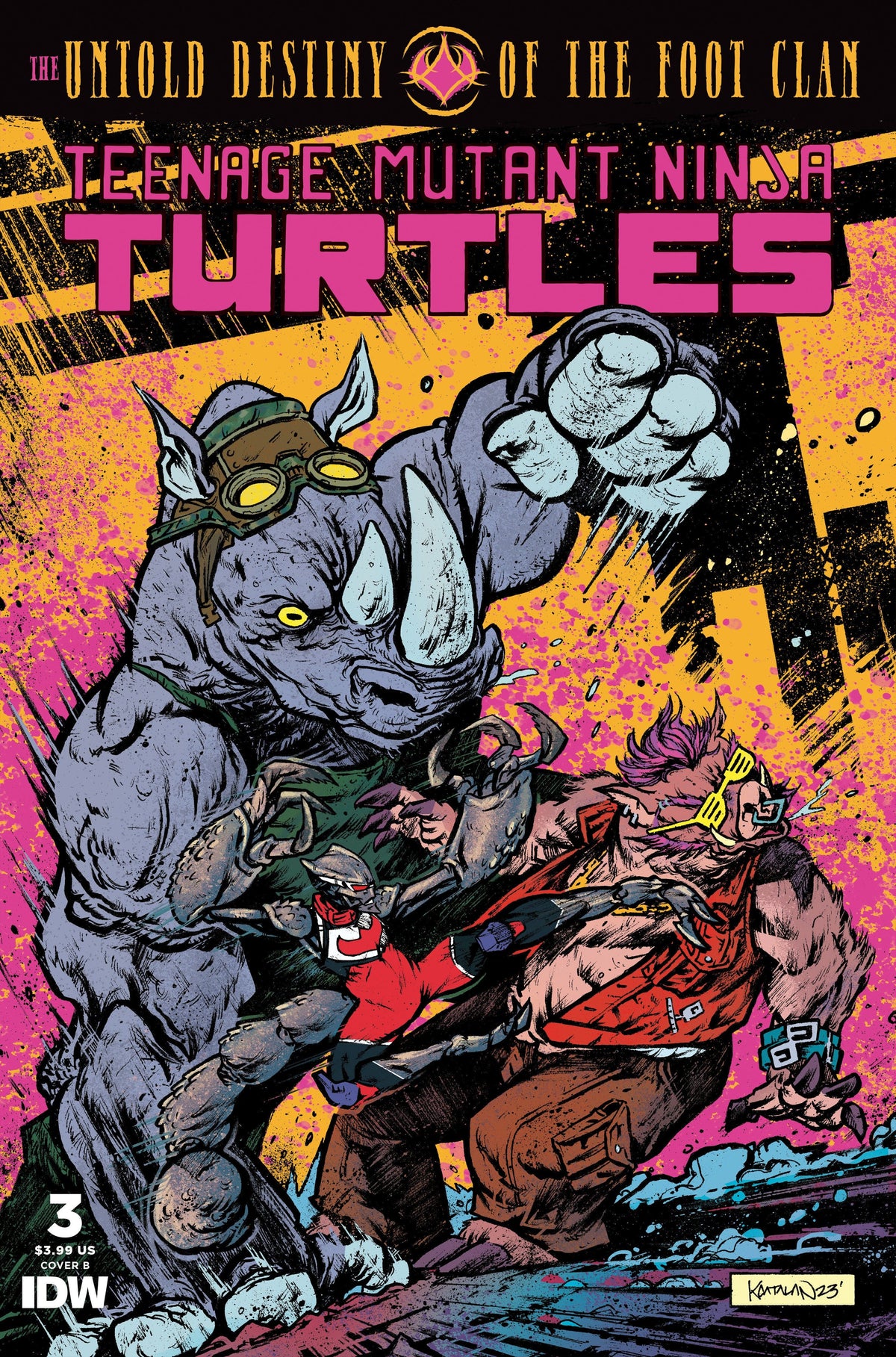 IDW-PRH Comic Books TMNT UNTOLD DESTINY OF FOOT CLAN #3 CVR B CATALAN 82771403241300321 FEB241077