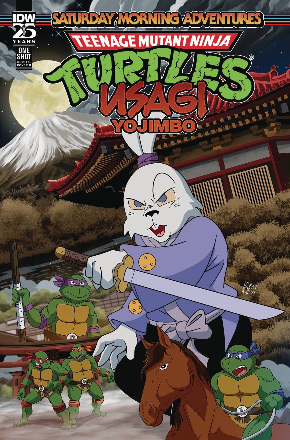 IDW-PRH Comic Books TMNT USAGI YOJIMBO SATURDAY MORNING ADV #1 CVR B JONES 82771403309000121 APR241156