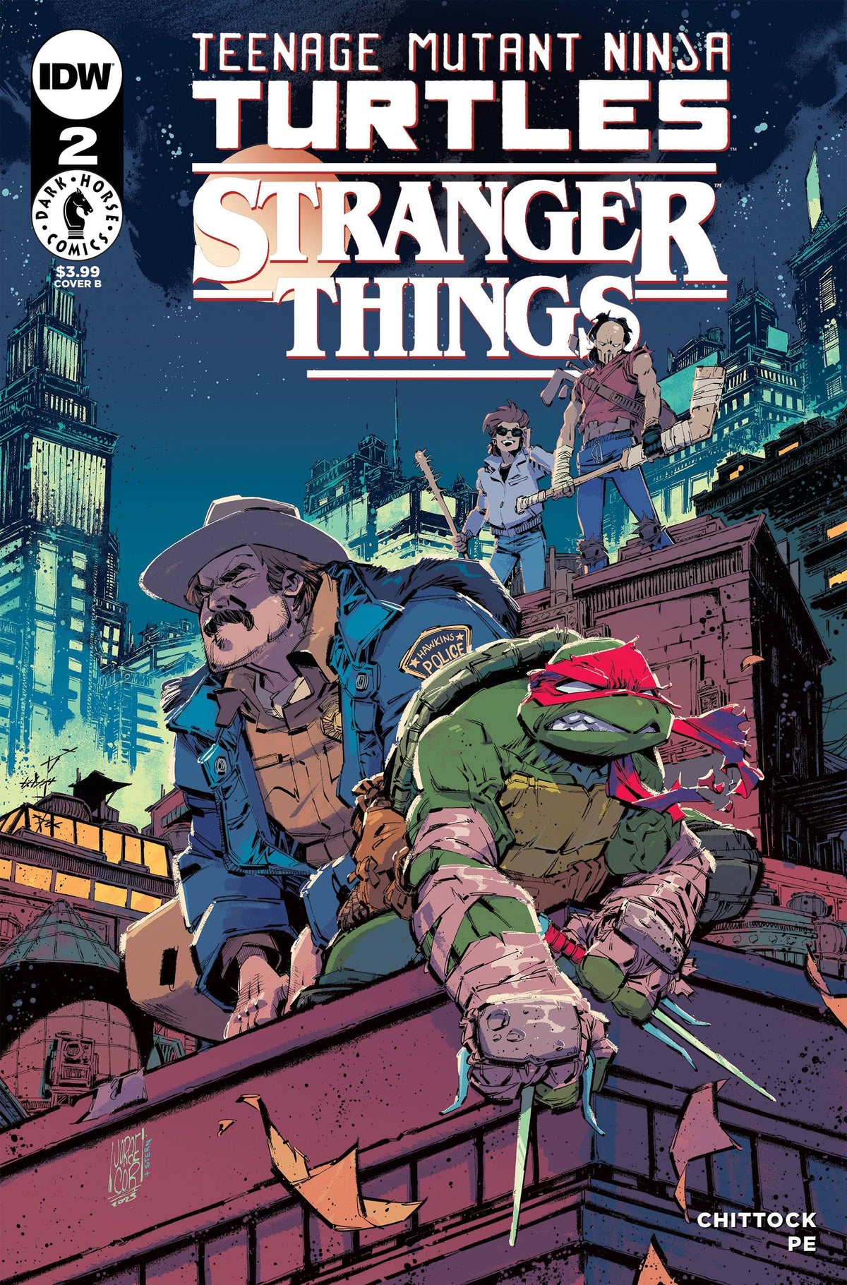 IDW-PRH Comic Books TMNT X STRANGER THINGS #2 CVR B CORONA 82771403176800221 JUN231493