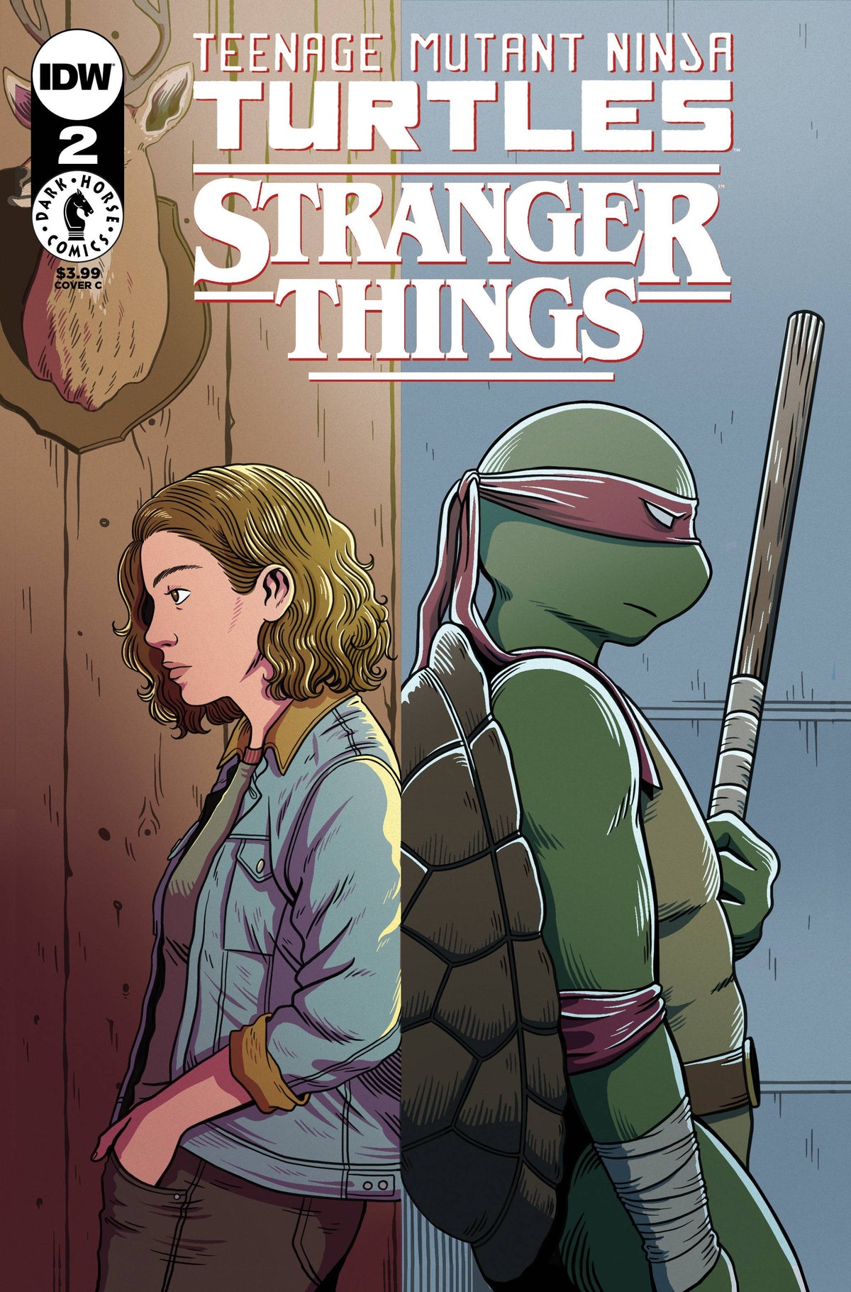 IDW-PRH Comic Books TMNT X STRANGER THINGS #2 CVR C WOODALL 82771403176800231 JUN231494