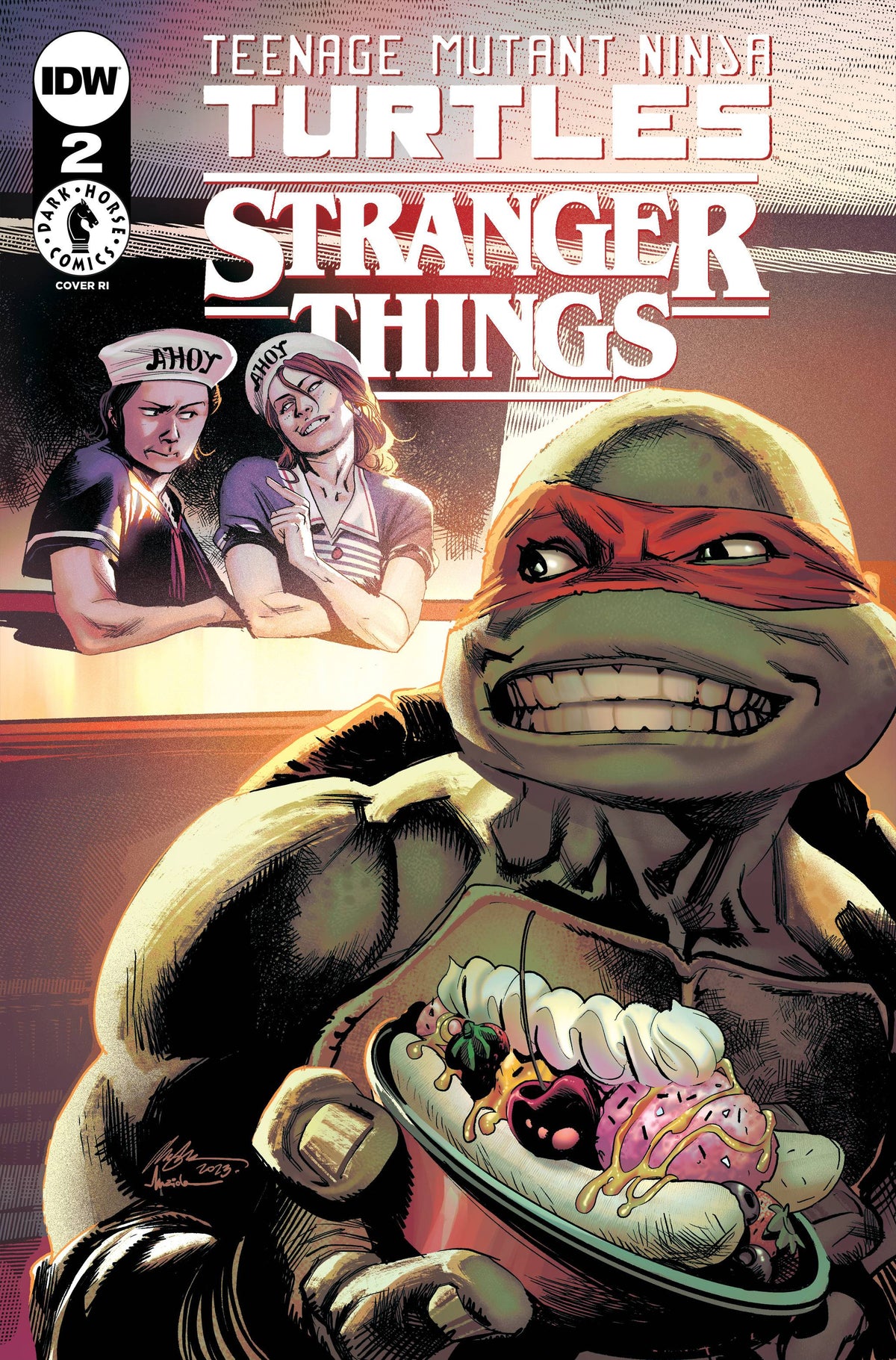 IDW-PRH Comic Books > Incentives TMNT X STRANGER THINGS #2 CVR F 1:50 ALBUQUERQUE 82771403176800261 JUN231497