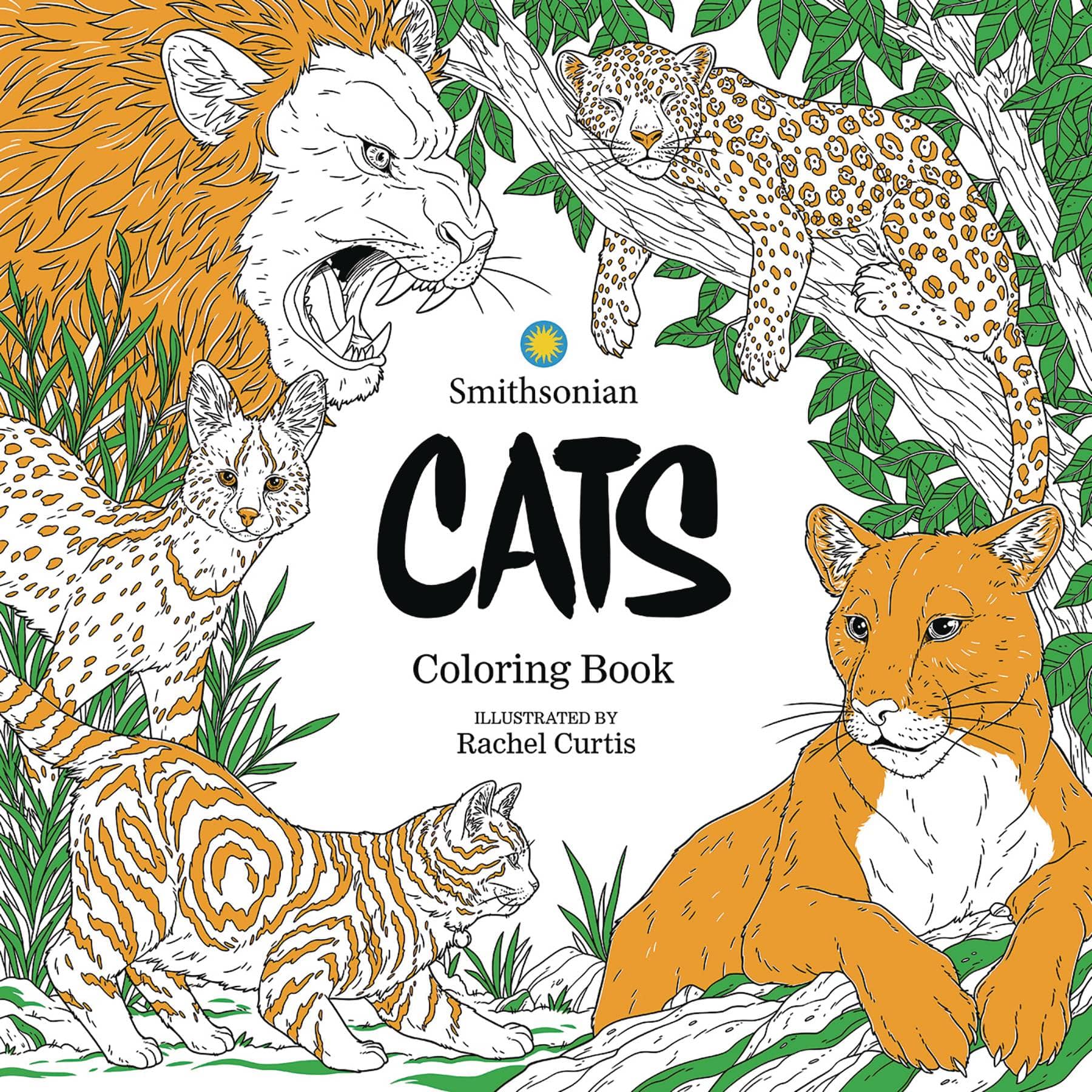 IDW-PRH Graphic Novel CATS A SMITHSONIAN COLORING BOOK SC (MR) 979888724066451699 FEB241081